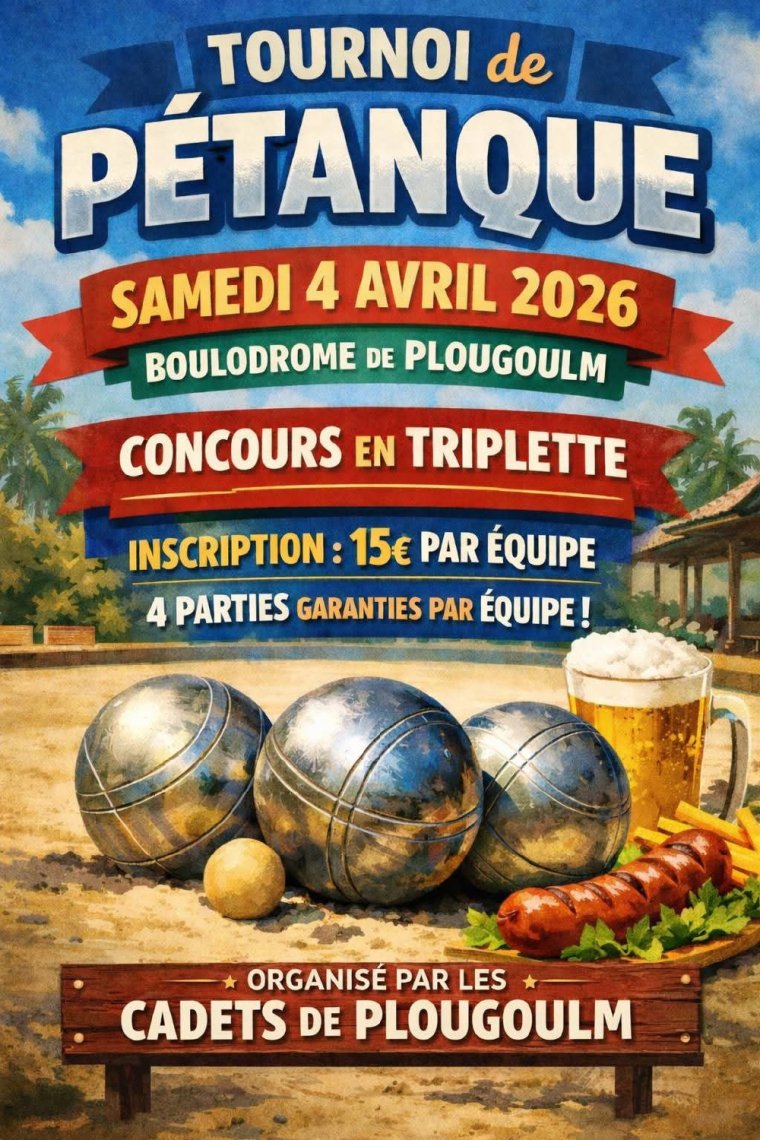 Tournoi de pétanque - Les Cadets de Plougoulm